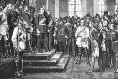 Proklamation des Deutschen Kaiserreichs 1871 in Versailles von Anton Alexander von Werner